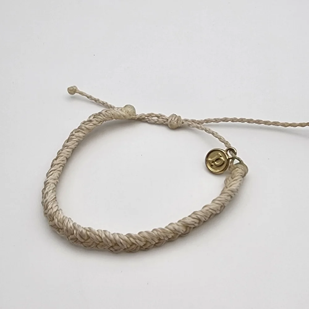 Pura Vide White Braided Adjustable Bracelet